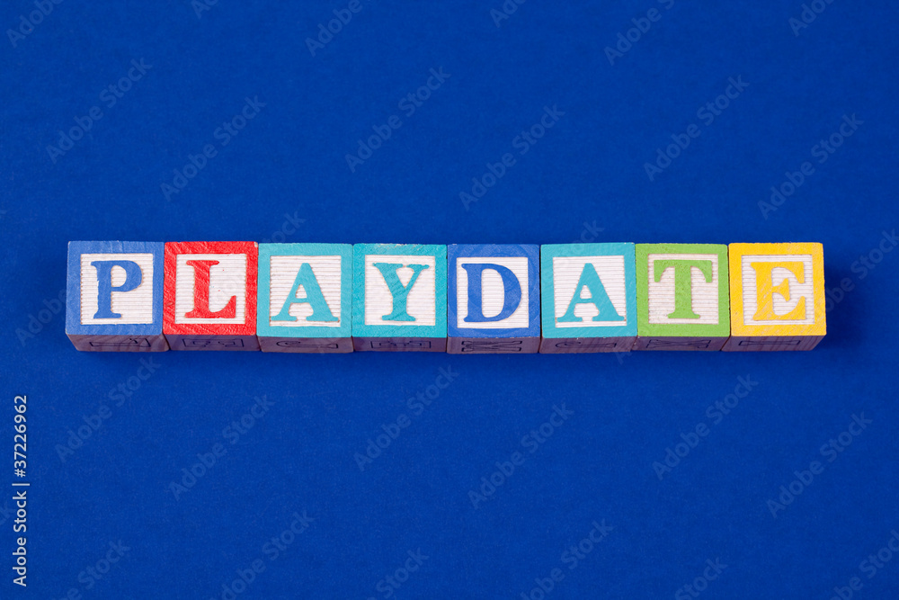 blocks spelling playdate